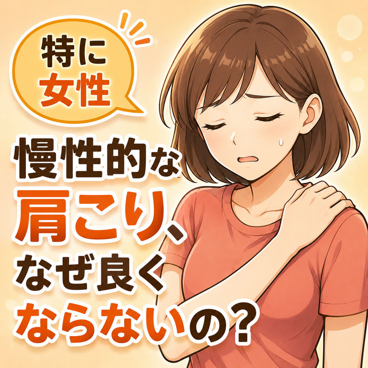 慢性的な肩こり、なぜ良くならないの？