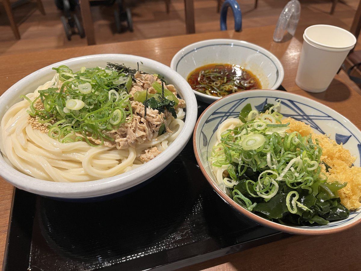 umieの丸亀製麺でいただいたランチのうどん