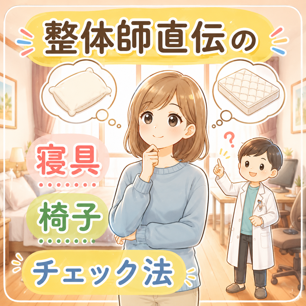 整体師直伝♪ 寝具・椅子の