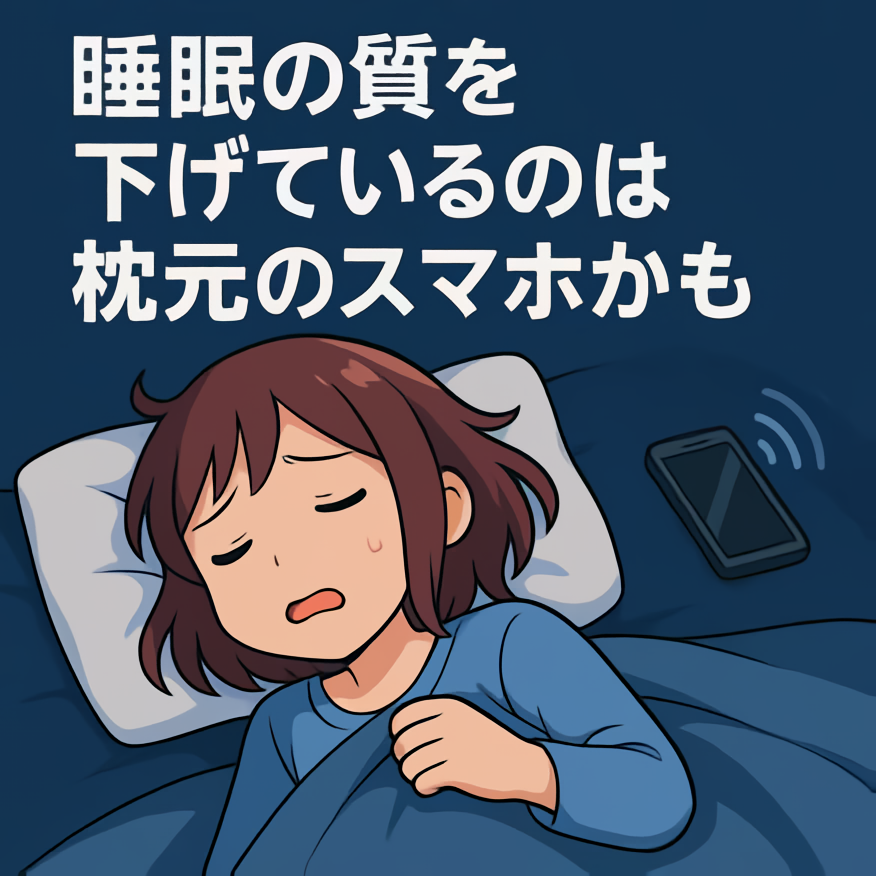 睡眠の質を下げているのは枕元のスマホかも