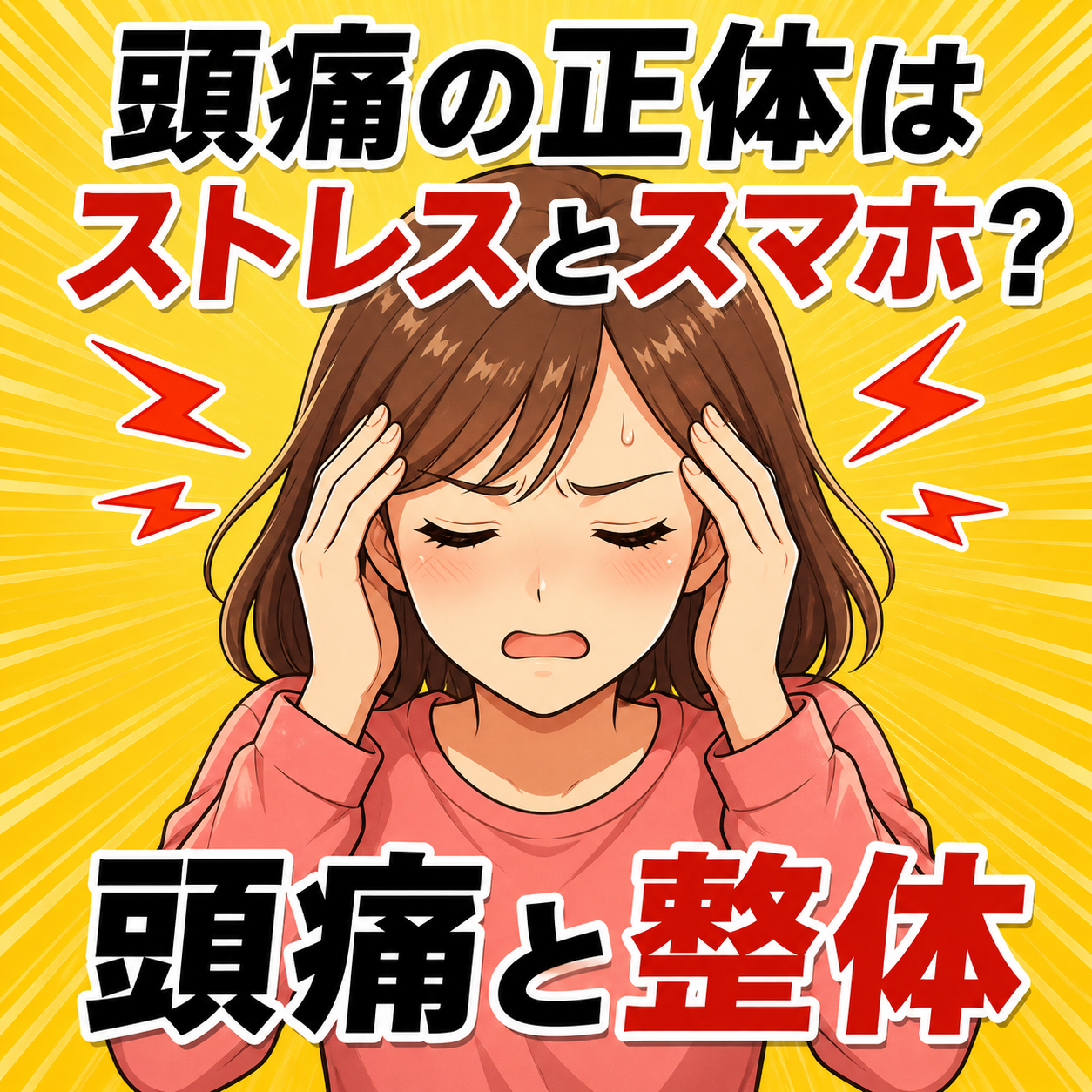 頭痛の正体はストレスとスマホ？頭痛と整体